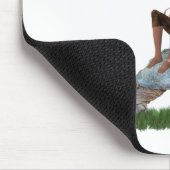 Boy Fairy reitet auf der Turtle Mousepad (Ecke)