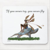 Boy Fairy reitet auf der Turtle Mousepad (Vorne)