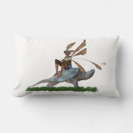 Boy Fairy reitet auf Schildkrötenkissen Lendenkissen