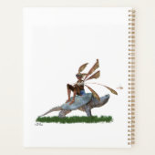 Boy Fairy reitet auf Schildkrötenplaner Planer (Rückseite)