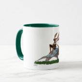 Boy Fairy reitet auf Turtle Coffee Tasse (Vorderseite Links)