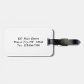 Boy Fairy Riding auf dem Schildkrötenluggy-Tag Gepäckanhänger (Rückseite horizontal)