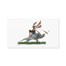 Boy Fairy Riding auf der Turtle Business Card