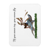 Boy Fairy Riding auf Schildkröten-Foto-Magnet Magnet (Vertikal)