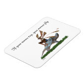 Boy Fairy Riding auf Schildkröten-Foto-Magnet Magnet (Linke Seite)