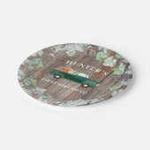 Boy Fall Birthday Green Truck und Pumpkins Pappteller (Schrägansicht)