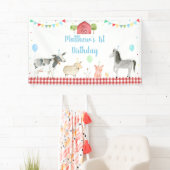 Boy Farm Barnyard Geburtstag Banner (Insitu)