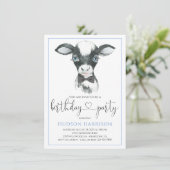 Boy Farm Birthday Party Einladungen (Stehend Vorderseite)