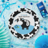 Boy Farm Cow Babydusche Teller (Party)