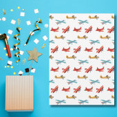 Boy First Birthday Pilot Vintage Airplane Clouds Einladung