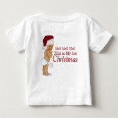 Boy First Christmas Baby T-shirt (Rückseite)