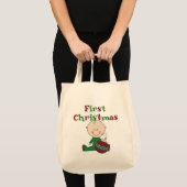 Boy First Christmas Tote Bag Tragetasche (Vorderseite (Produkt))