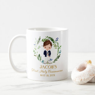 Boy First Communion Favorits - Navy Suite Kaffeetasse