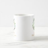 Boy First Communion Favors Greenery Wreath Kaffeetasse (Mittel)