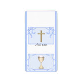 Boy First Communion Hershey Mini Candy Wrapper Adressaufkleber (Vorne)
