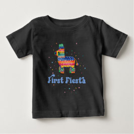Boy First Fiesta Birthday Baby T-shirt