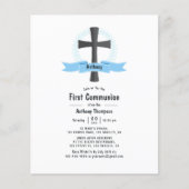 Boy First Heilige Kommunion Flyer (Vorne)