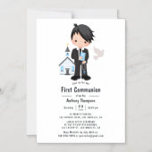 Boy First Heilige Kommunion Magneteinladung (Vorderseite)
