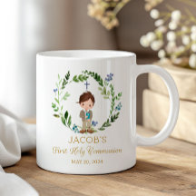 Boy First Holy Communion Ceramic Mug 11 oz