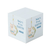 Boy First Oaster Bunny auf Blume Swing Würfel (Rückseite Schrägansicht)