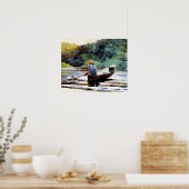 Boy Fishing, artwork by Winslow Homer Poster (Küche)