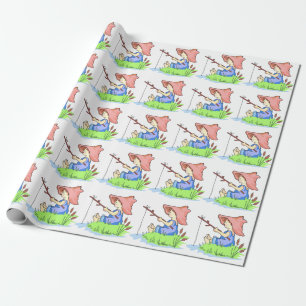 Boy Fishing Geschenkpapier