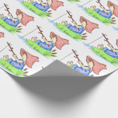 Boy Fishing Geschenkpapier (Ecke)