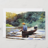 Boy Fishing, Kunstwerk von Winslow Homer Karte (Vorderseite)