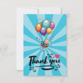 Boy Flat Danke-Card Dankeskarte (Vorderseite)