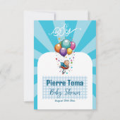 Boy Flat Danke-Card Dankeskarte (Rückseite)