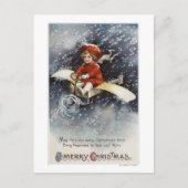 Boy Flying Make-Shift-Flugzeug Postkarte (Vorderseite)