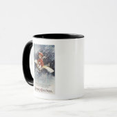 Boy Flying Make-Shift-Flugzeug Tasse (Vorderseite Links)