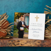 Boy Foto First Heilige Kommune Fotoplatte (Seite)