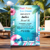 Boy Fun Teen Erwachsene Pool Party Sweet 16 Geburt Einladung