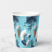 Boy Fun Teen Erwachsene Pool Party Sweet 16 Geburt Pappbecher (Rechts)