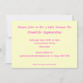 Boy Gamer Baby Shooter Einladung (Rückseite)