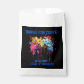 Boy Gamer Blue Video Game Gastgeschenke Geschenktütchen (Vorderseite)