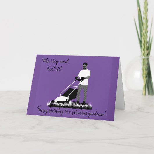 Boy Gardener Geburtstagskarte Karte (Vorderseite)