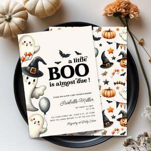 Boy Ghost Halloween Baby Dusche Little Boo Einladung
