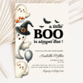 Boy Ghost Halloween Baby Dusche Little Boo Einladung
