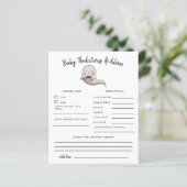 Boy Ghost Little Boo Predictions & Advice Card (Stehend Vorderseite)