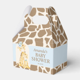Boy Giraffe Baby Duschbox Geschenkschachtel