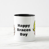 Boy Girl Braces Day Tasse (Zentrum)