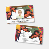 Boy Girl Child Student Name School ID Card Custom Ausweis (Vorder- & Rückseite)