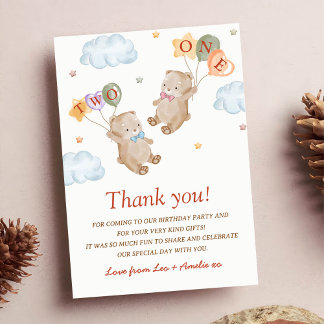 Boy Girl Couple Teddy Bears Party Geburtstag Einladung