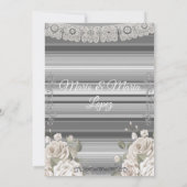 Boy Girl Fiesta Silver Charro Mexican Bautizo Einladung (Rückseite)