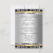 Boy Girl First Heilige Kommunion Silver Gold SML Einladung (Rückseite)