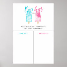 Boy Girl Popsicle Gender Revevement Predication Si