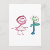 Boy & Girl Postkarte (Vorderseite)