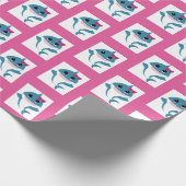 Boy Girl Shark Packpapier (Ecke)